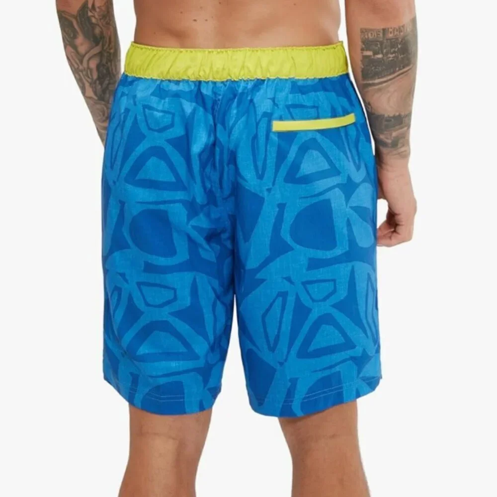 NWT Speedo Men's Swim Trunk Knee Length Boardshort Bondi Printed, 20